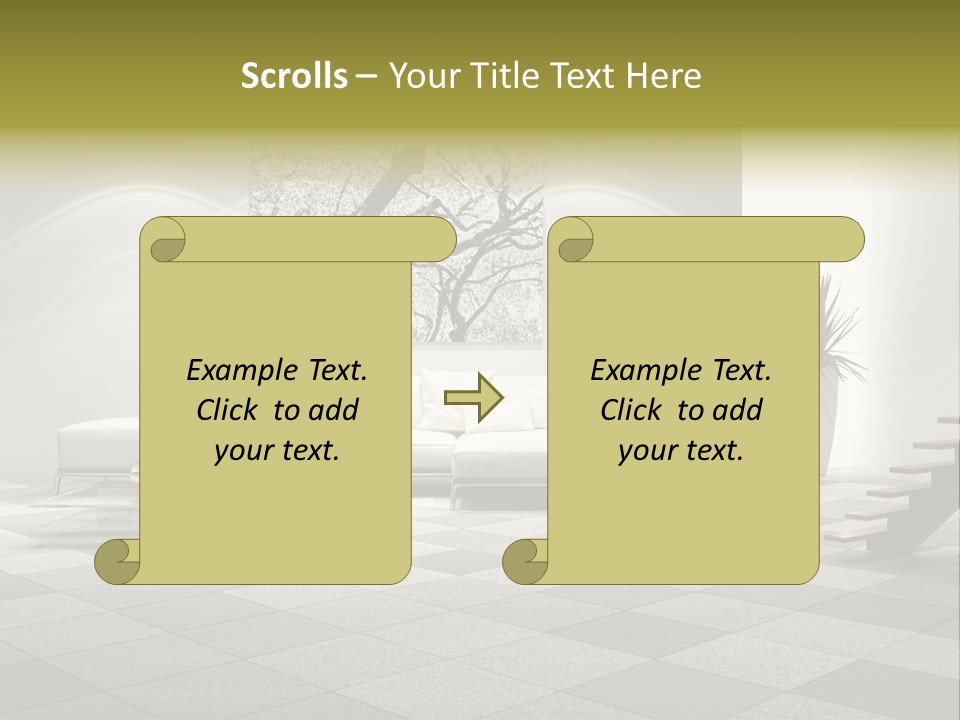 Luce Pavimento Libri PowerPoint Template
