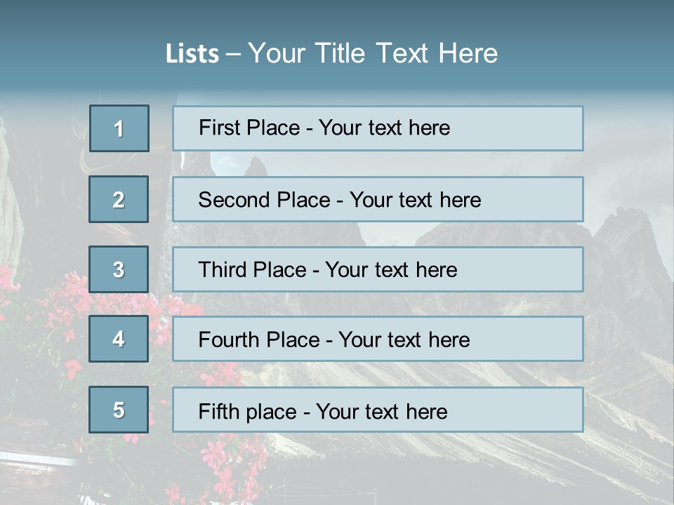 Mountain South Tyrol Natura PowerPoint Template
