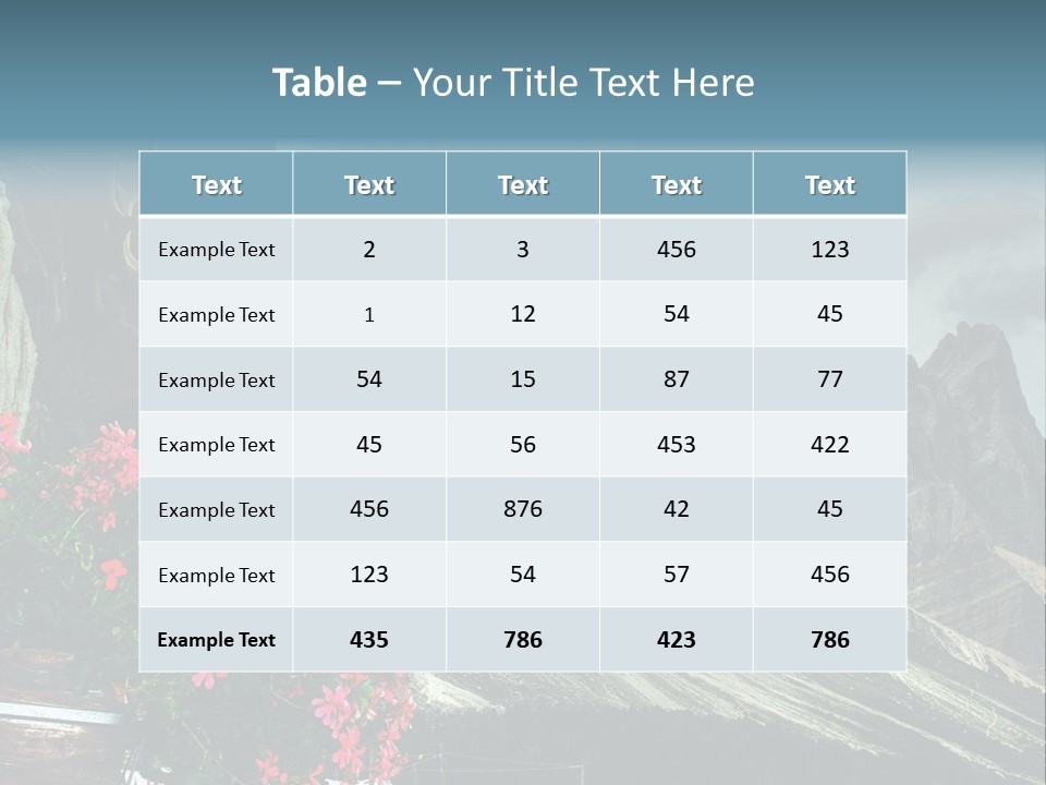 Mountain South Tyrol Natura PowerPoint Template