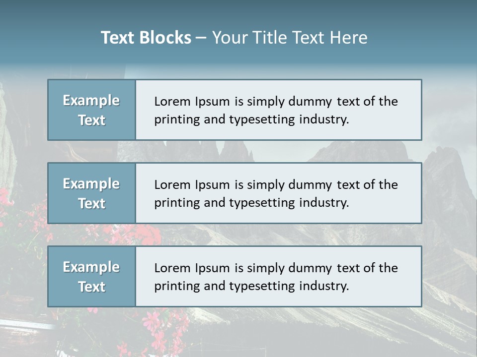 Mountain South Tyrol Natura PowerPoint Template