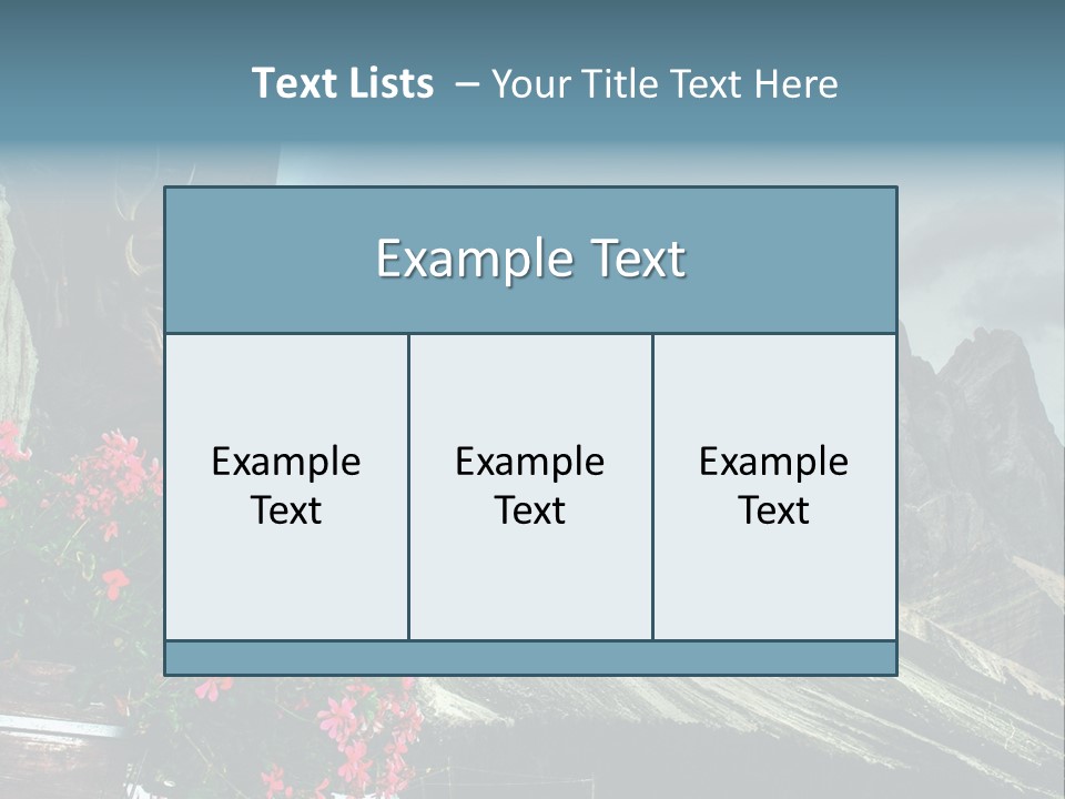 Mountain South Tyrol Natura PowerPoint Template