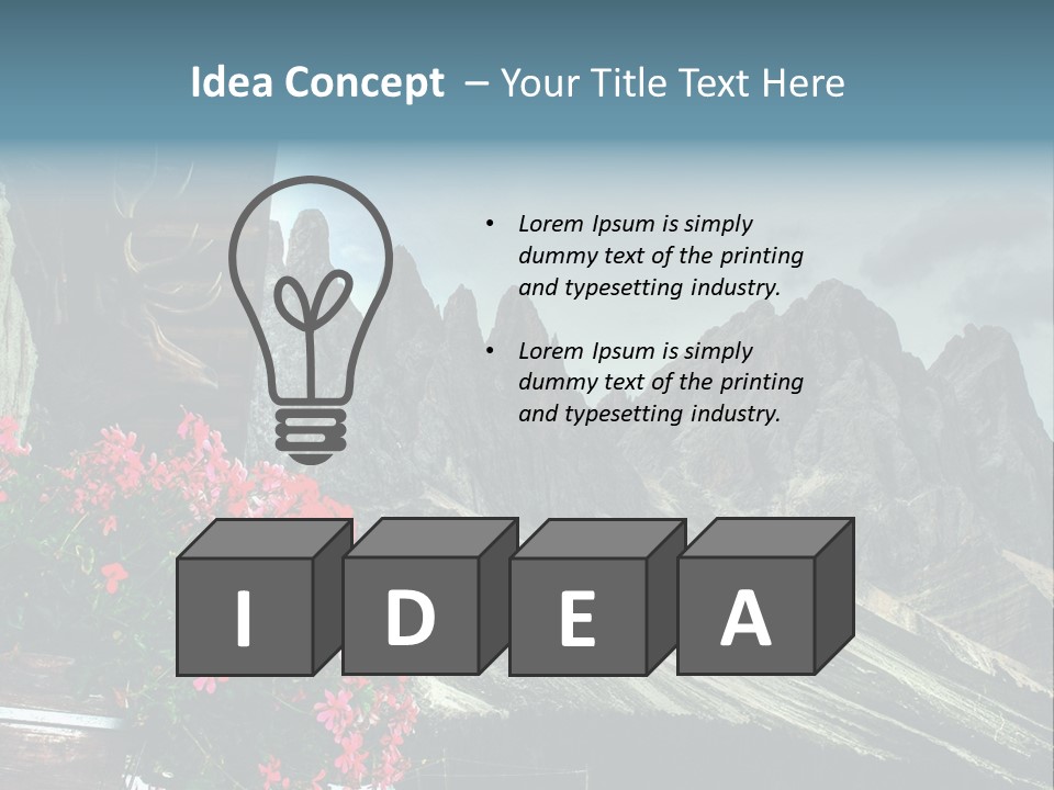 Mountain South Tyrol Natura PowerPoint Template