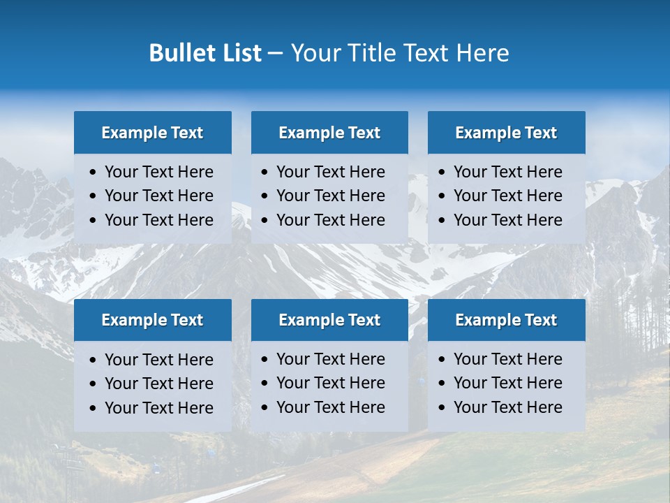 Escursioni Natura Sondrio PowerPoint Template