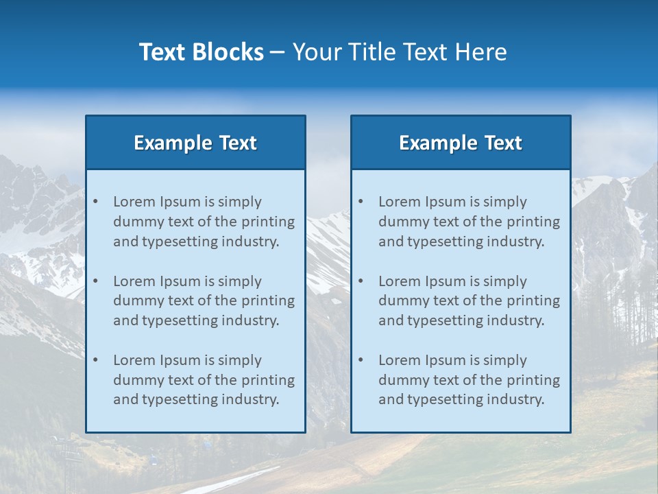 Escursioni Natura Sondrio PowerPoint Template