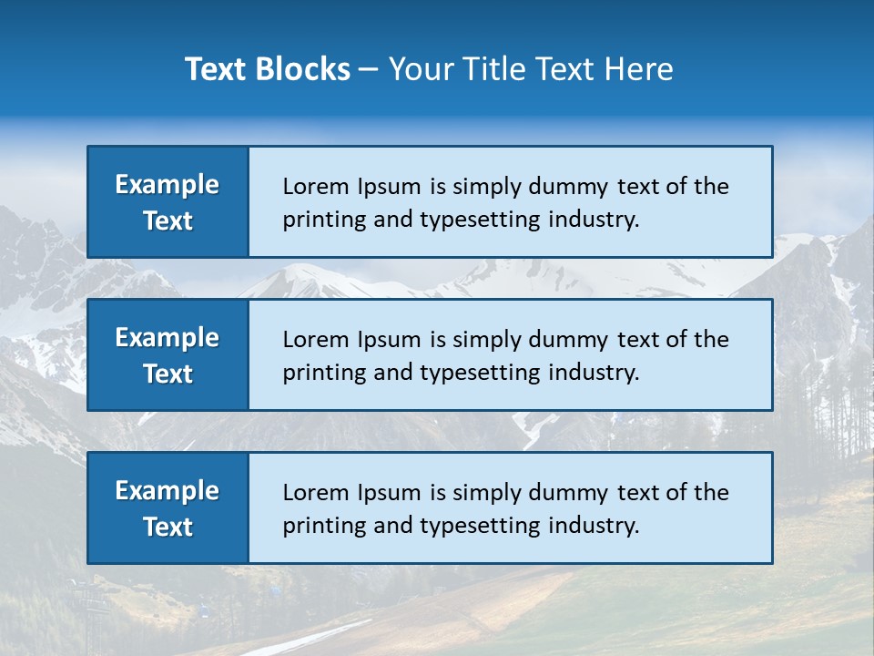 Escursioni Natura Sondrio PowerPoint Template