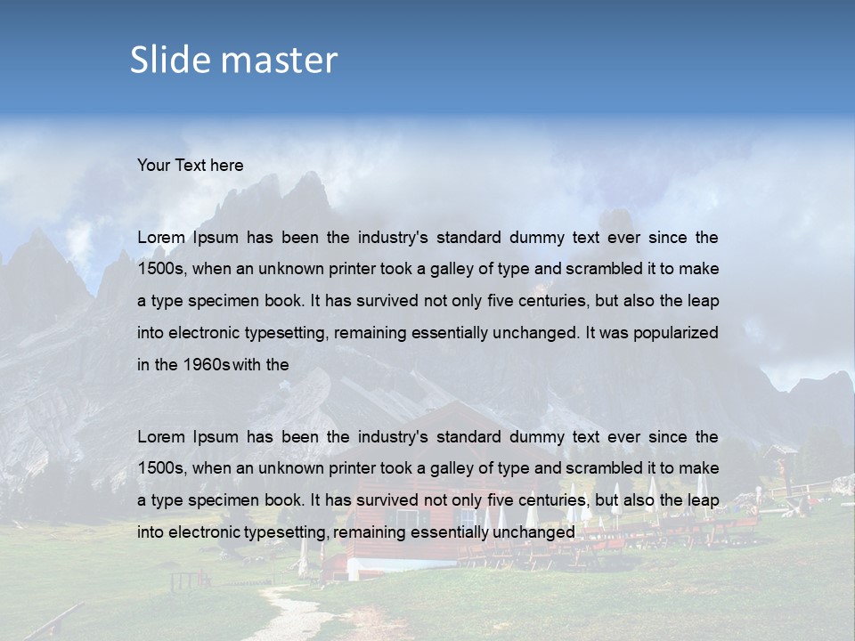 South Tyrol Bolzano Italy PowerPoint Template