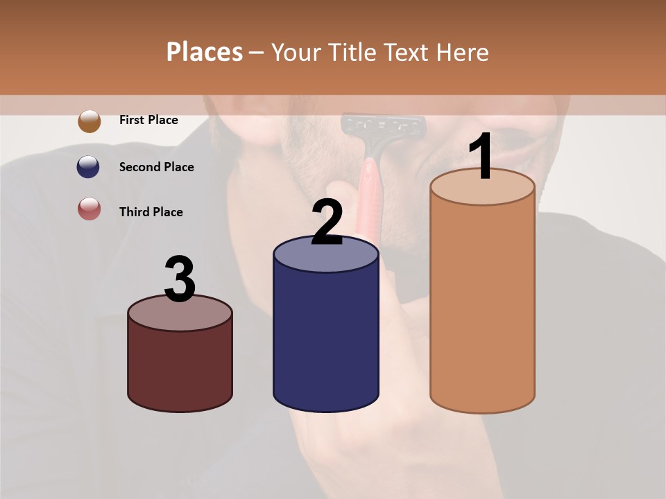 Smile Gray Model PowerPoint Template