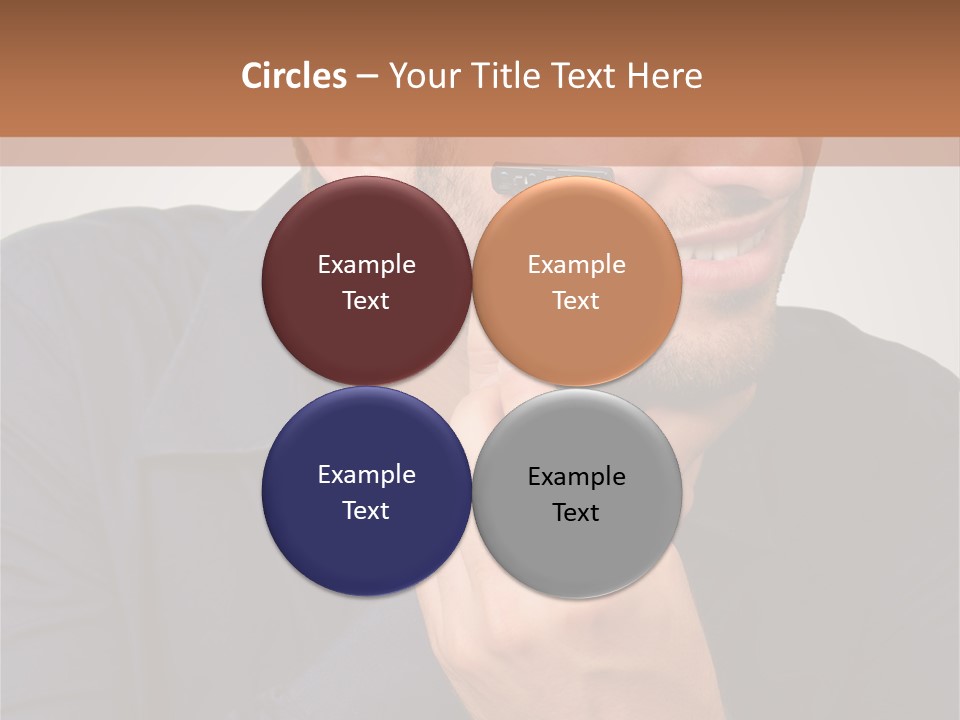 Smile Gray Model PowerPoint Template