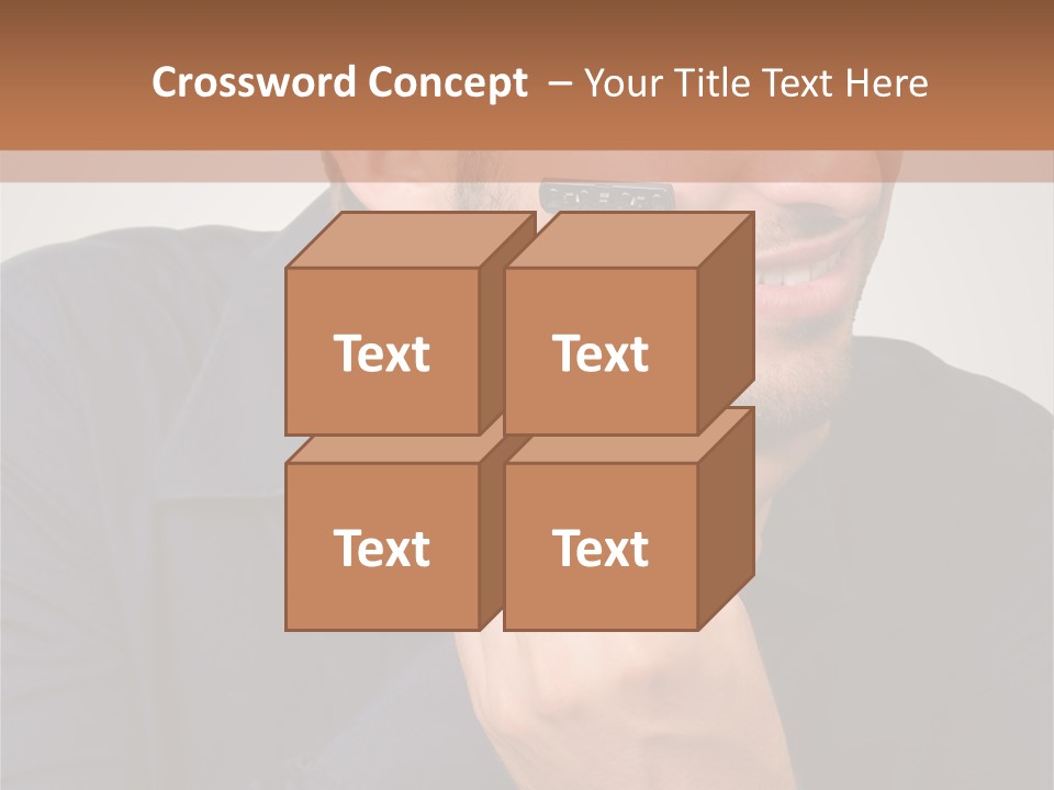 Smile Gray Model PowerPoint Template