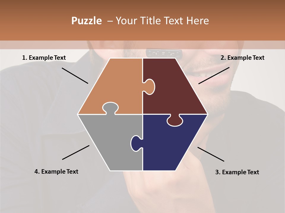 Smile Gray Model PowerPoint Template
