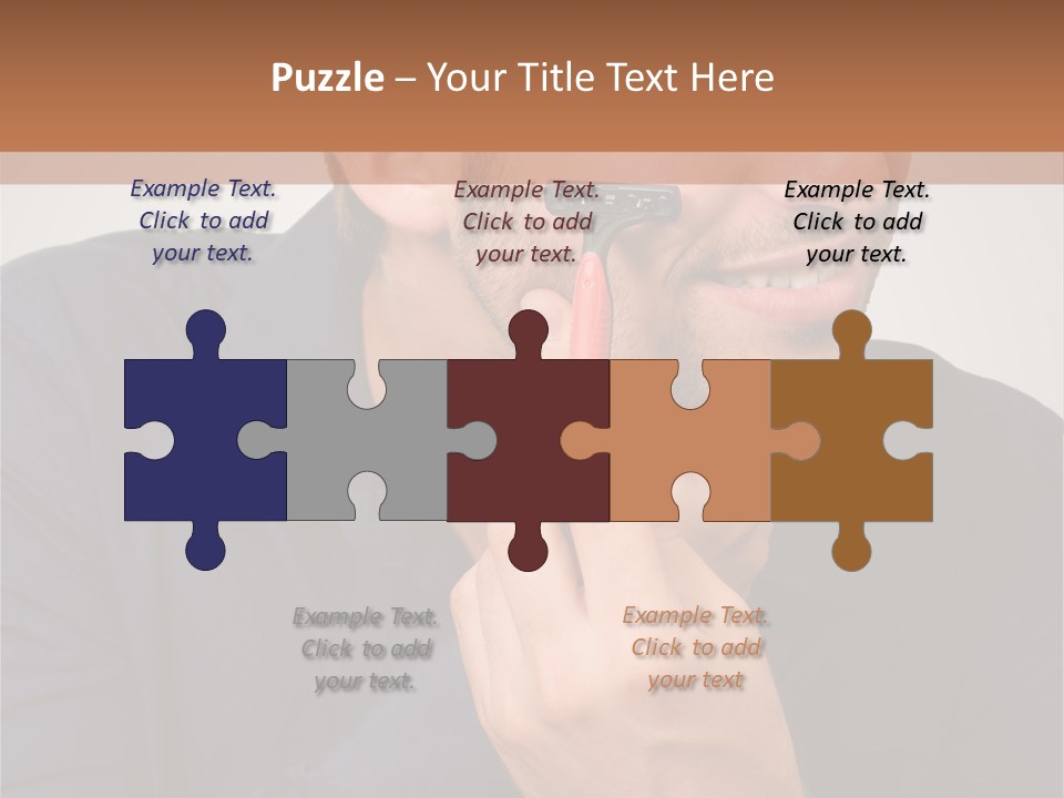 Smile Gray Model PowerPoint Template