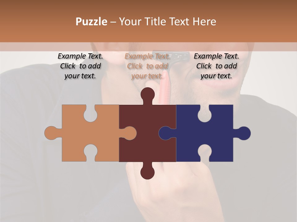 Smile Gray Model PowerPoint Template