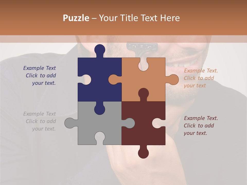 Smile Gray Model PowerPoint Template