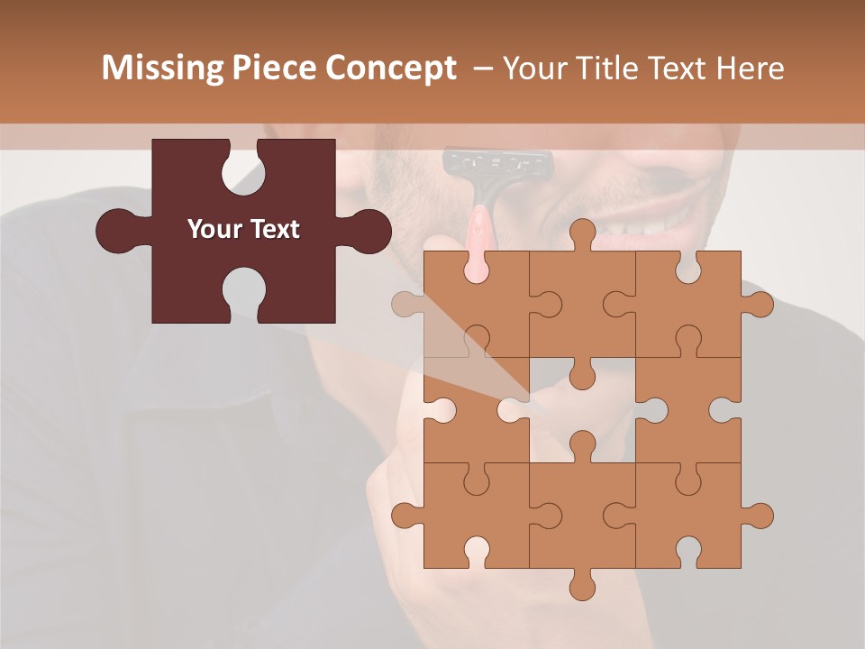 Smile Gray Model PowerPoint Template