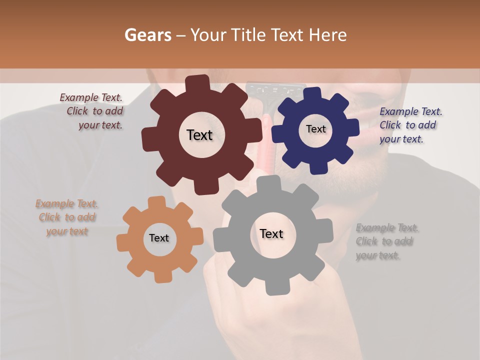 Smile Gray Model PowerPoint Template