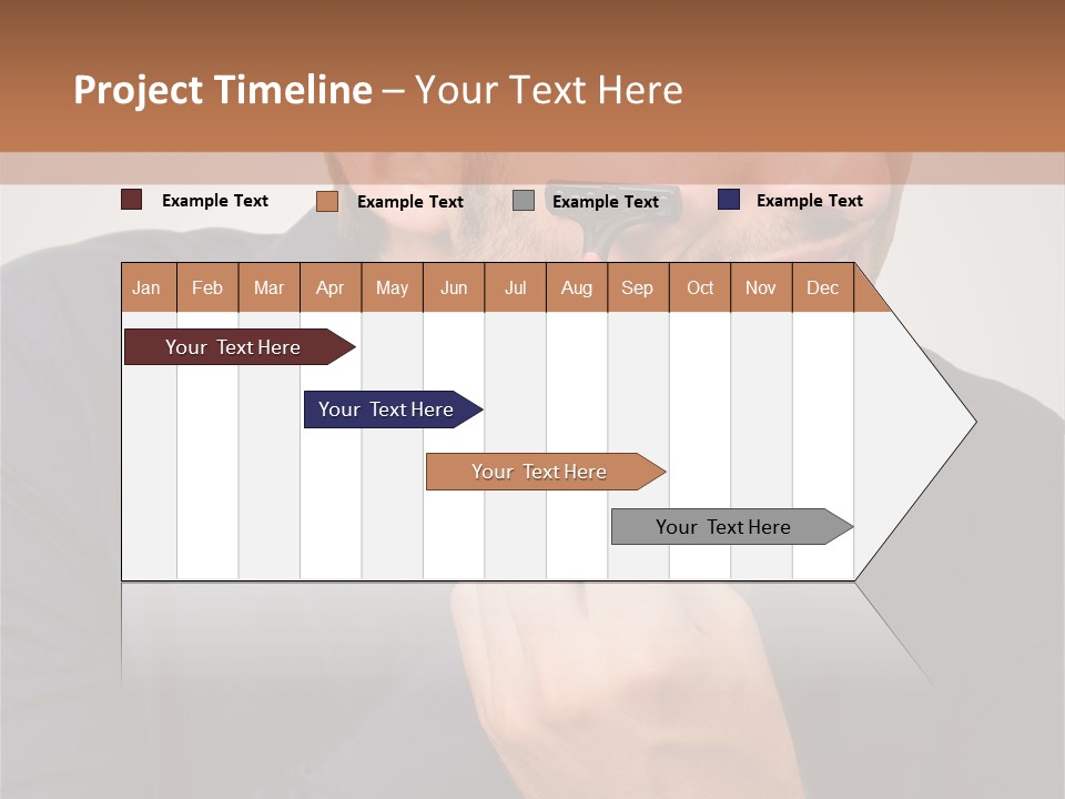 Smile Gray Model PowerPoint Template