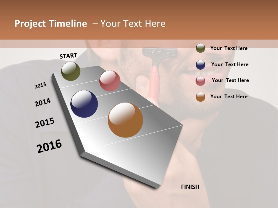 Smile Gray Model PowerPoint Template