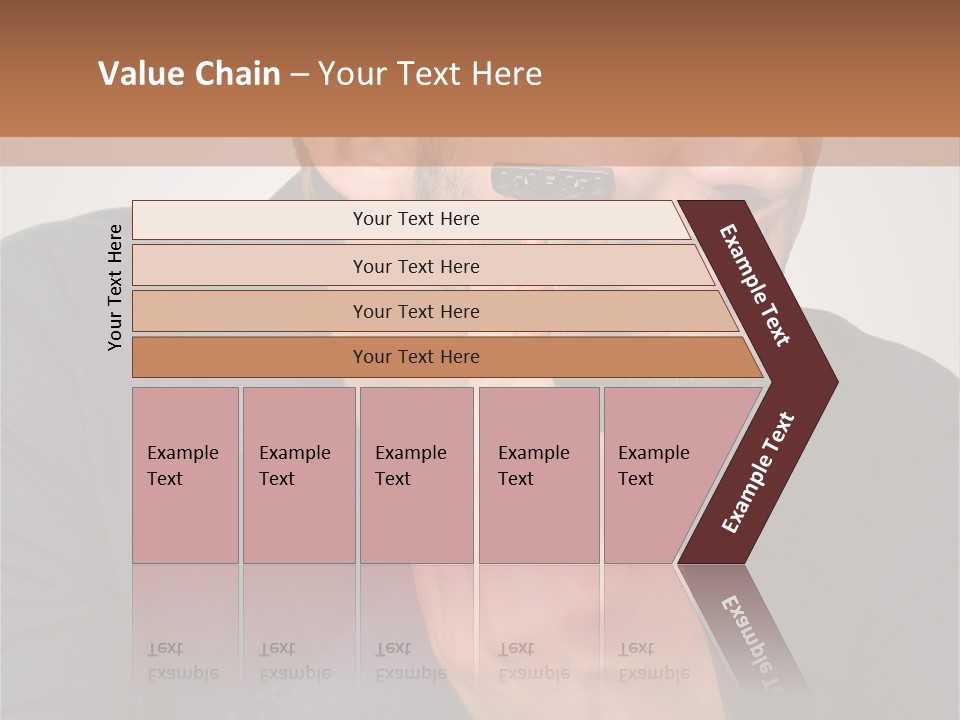 Smile Gray Model PowerPoint Template