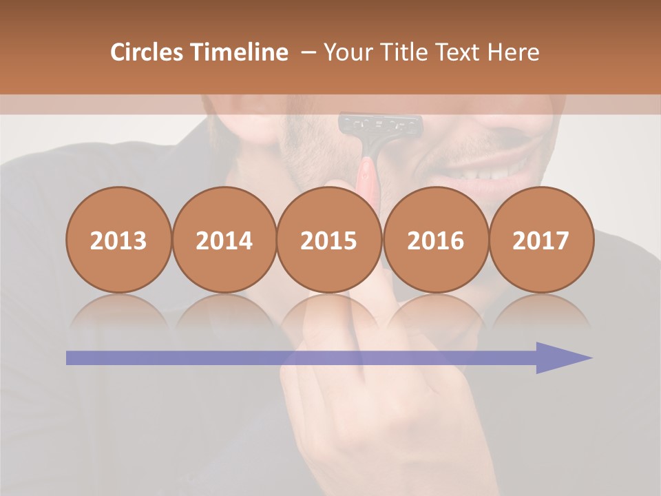 Smile Gray Model PowerPoint Template