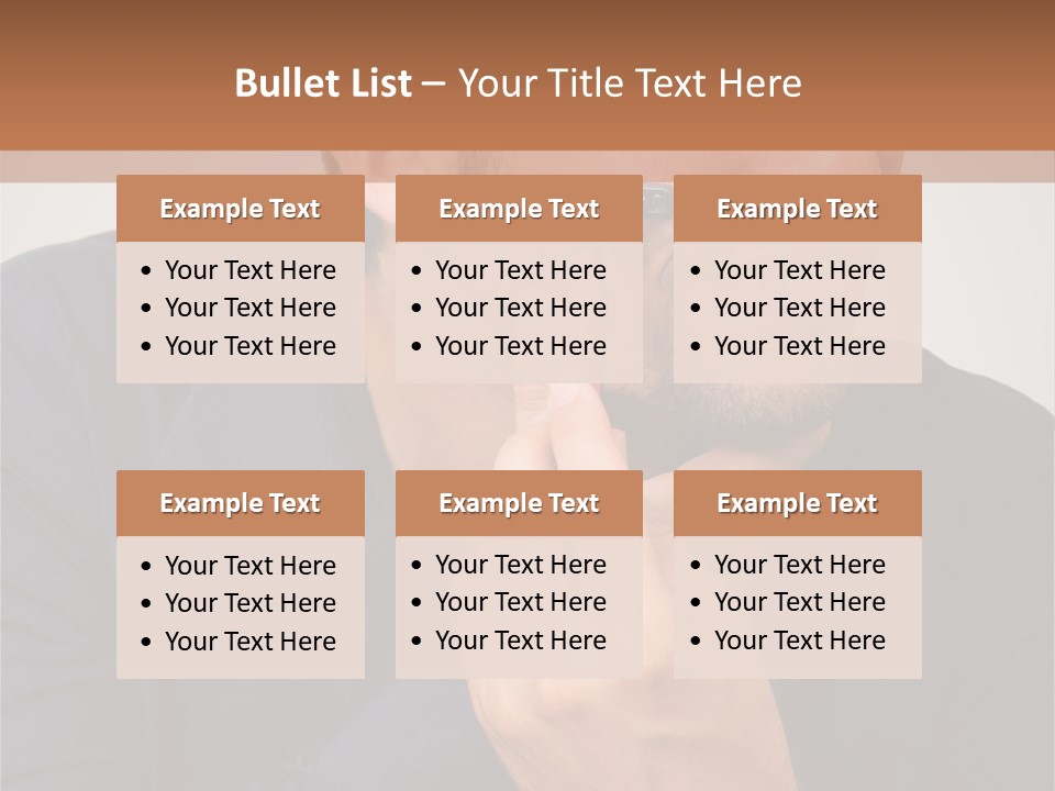 Smile Gray Model PowerPoint Template