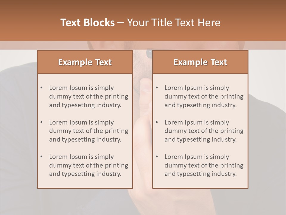 Smile Gray Model PowerPoint Template