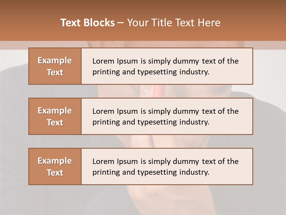 Smile Gray Model PowerPoint Template