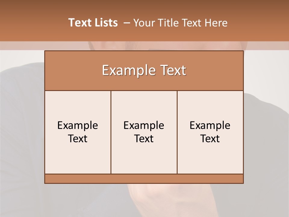 Smile Gray Model PowerPoint Template