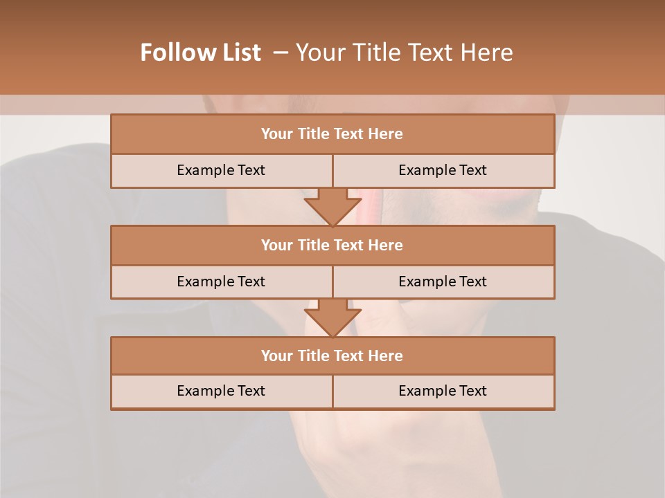Smile Gray Model PowerPoint Template