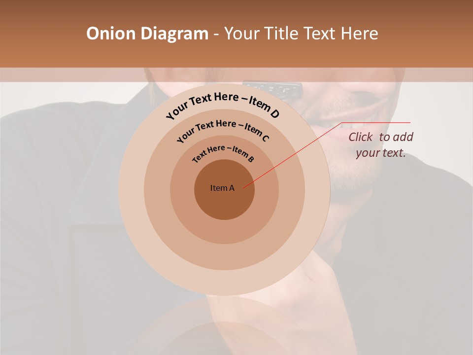 Smile Gray Model PowerPoint Template