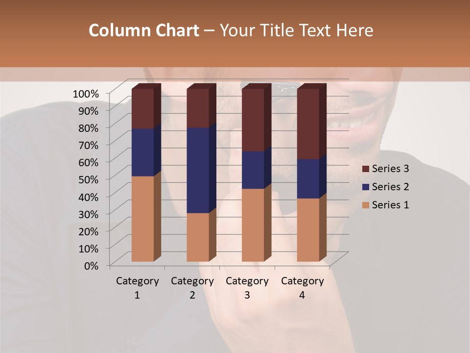 Smile Gray Model PowerPoint Template