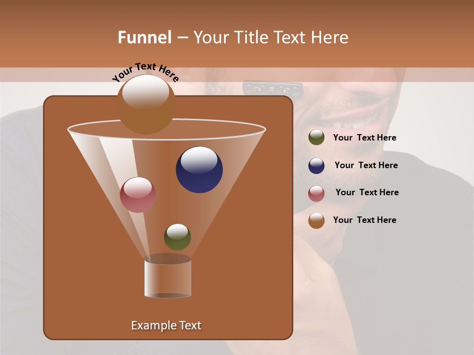 Smile Gray Model PowerPoint Template