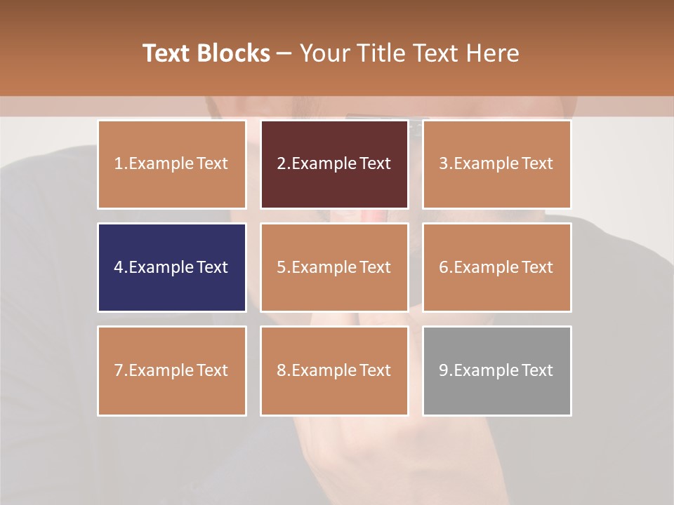 Smile Gray Model PowerPoint Template
