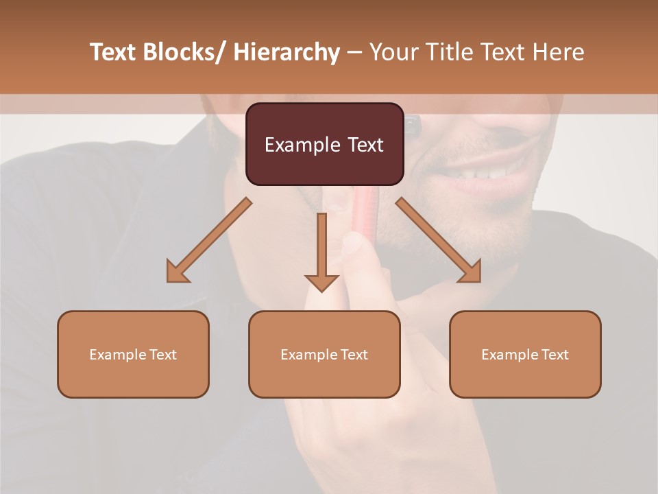 Smile Gray Model PowerPoint Template