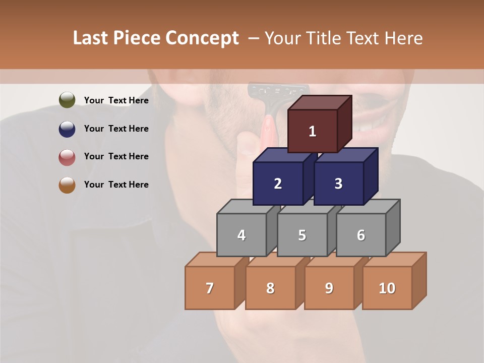 Smile Gray Model PowerPoint Template