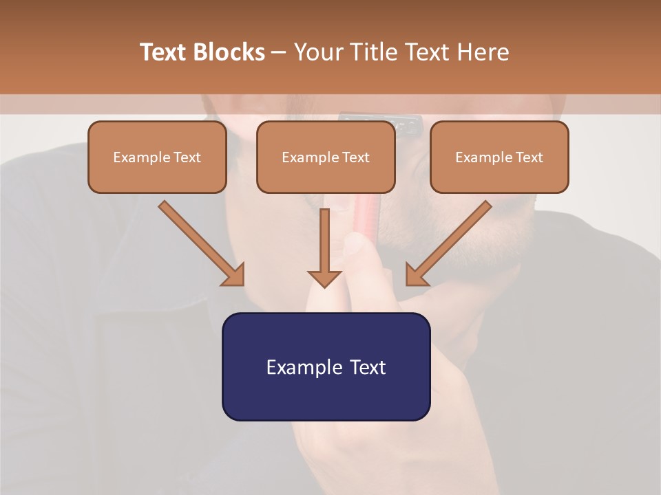 Smile Gray Model PowerPoint Template
