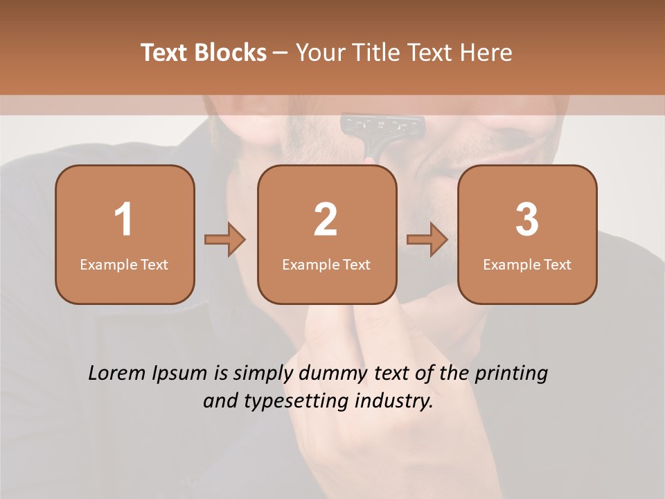 Smile Gray Model PowerPoint Template