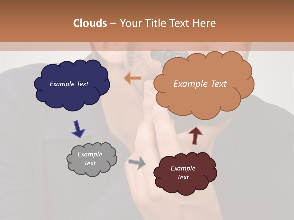 Smile Gray Model PowerPoint Template