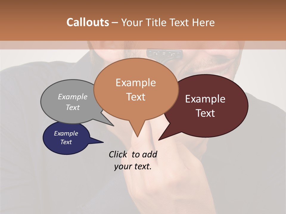 Smile Gray Model PowerPoint Template
