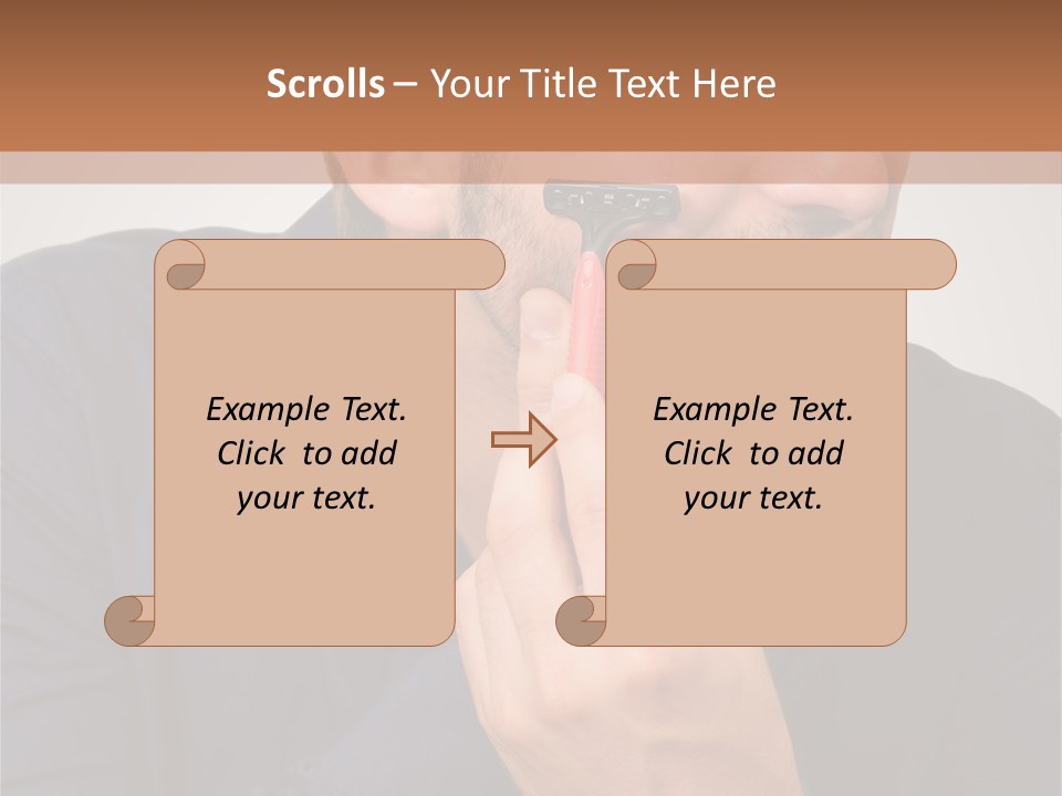 Smile Gray Model PowerPoint Template