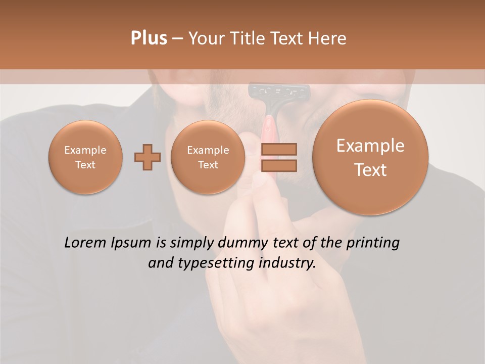 Smile Gray Model PowerPoint Template