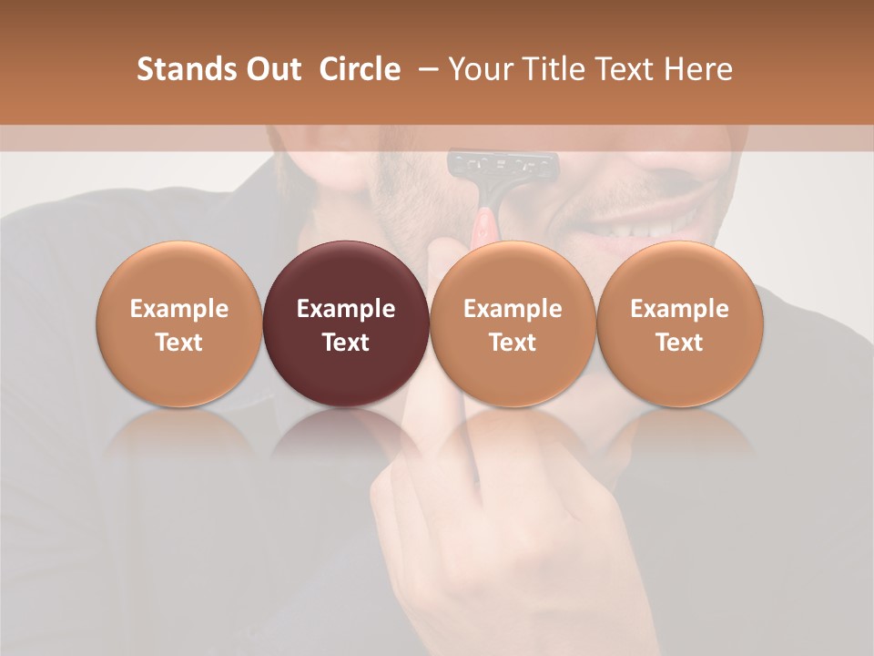 Smile Gray Model PowerPoint Template