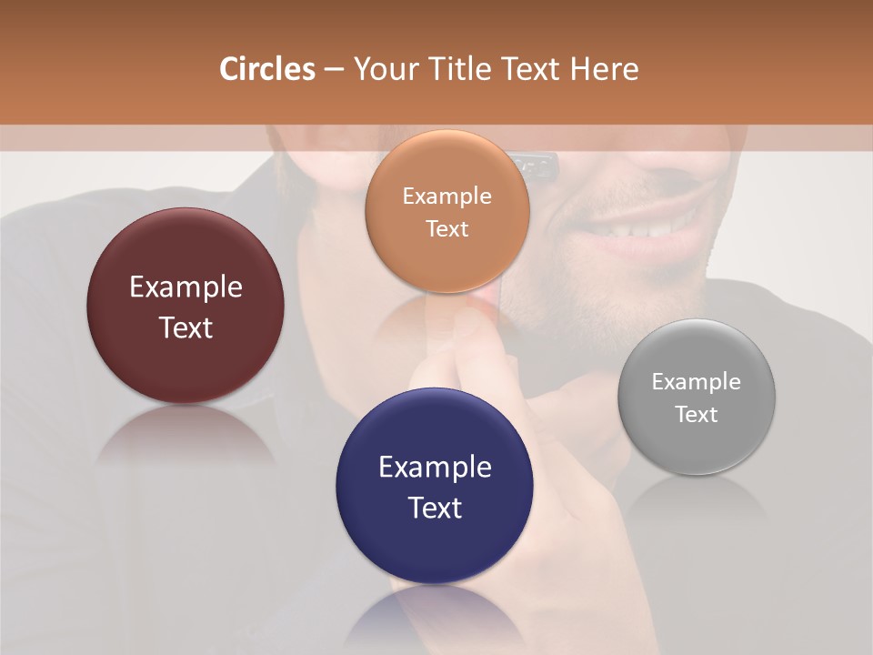 Smile Gray Model PowerPoint Template