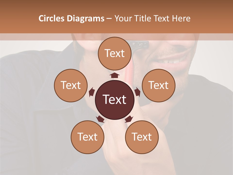 Smile Gray Model PowerPoint Template