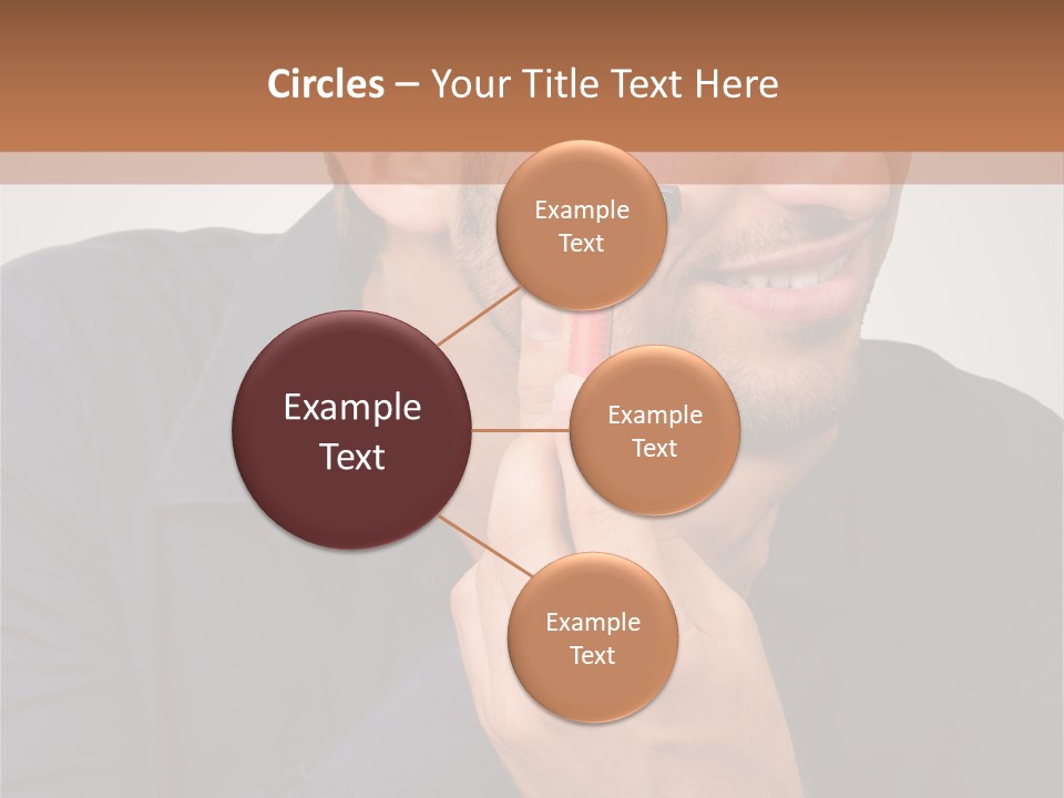 Smile Gray Model PowerPoint Template