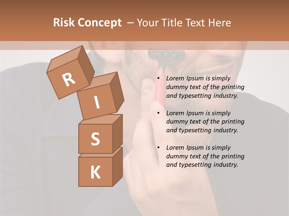 Smile Gray Model PowerPoint Template