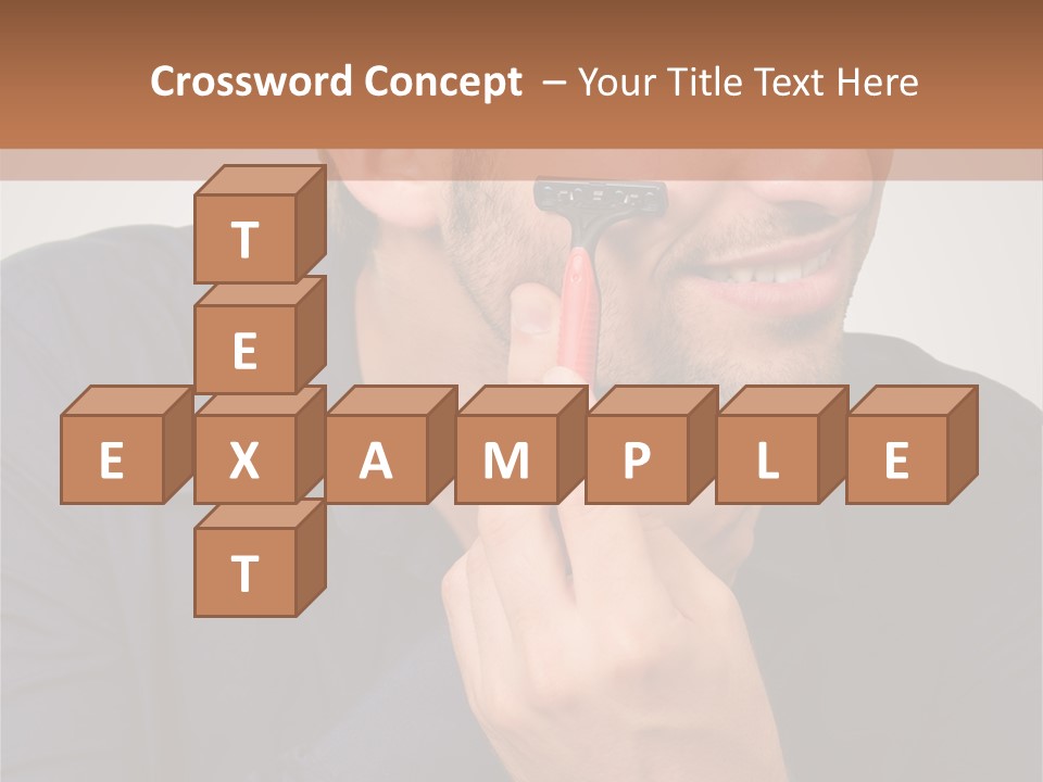 Smile Gray Model PowerPoint Template