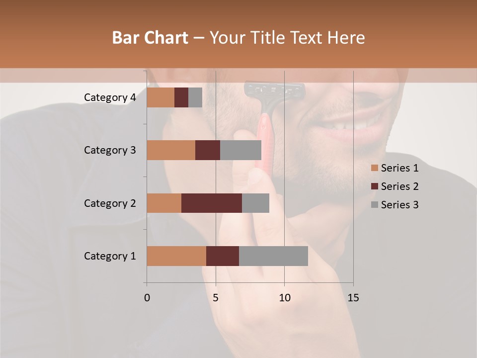 Smile Gray Model PowerPoint Template