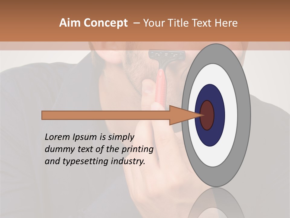 Smile Gray Model PowerPoint Template