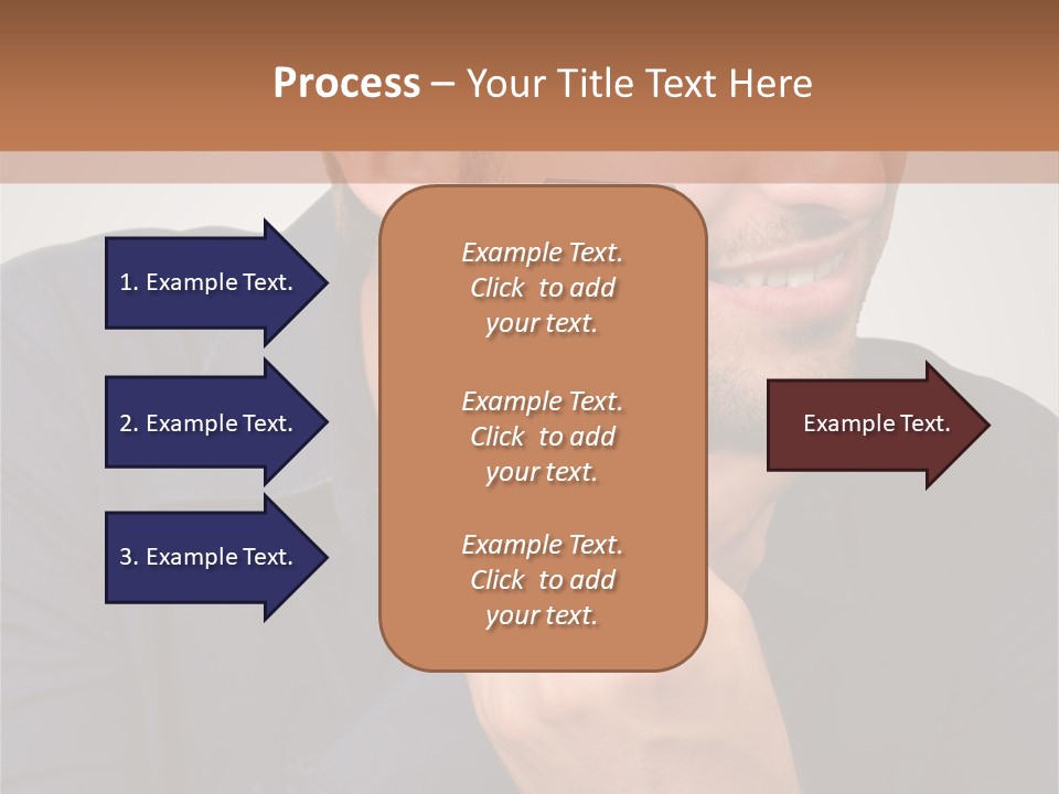 Smile Gray Model PowerPoint Template