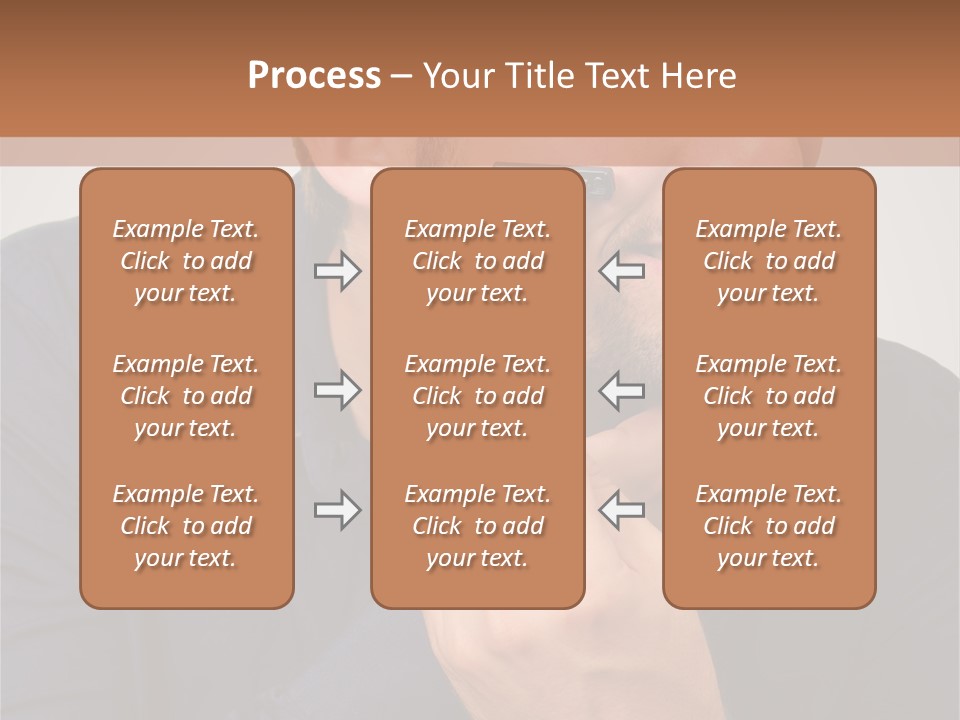 Smile Gray Model PowerPoint Template